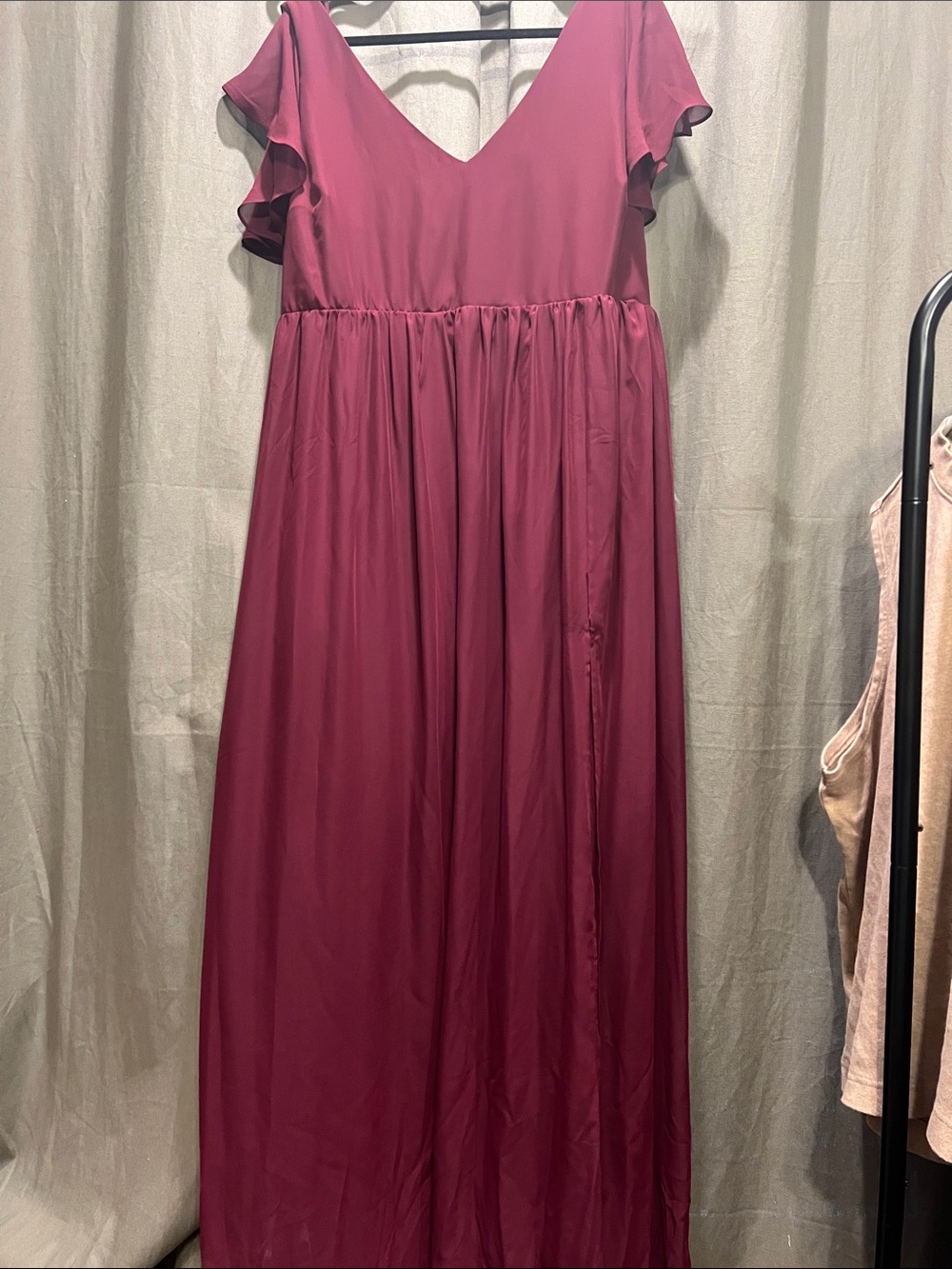 Birdy Grey Hannah Empire Chiffon Dress - Cabernet